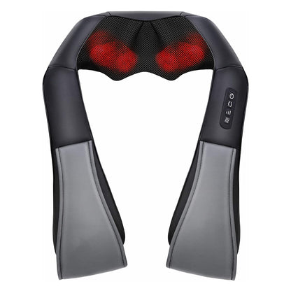 Neck And Shoulder Massage Shiatsu Back Massager With Optional Heat And 3 Intensity Adjustable