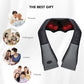 Neck And Shoulder Massage Shiatsu Back Massager With Optional Heat And 3 Intensity Adjustable